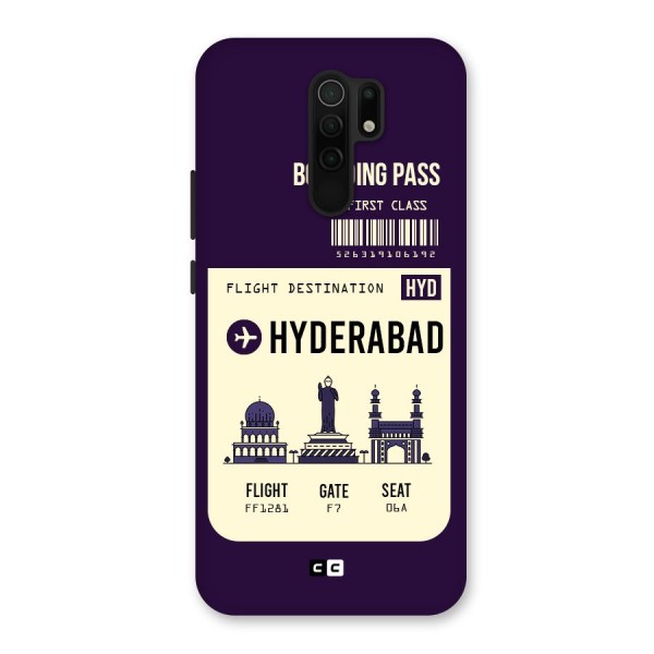 Hyderabad Boarding Pass Back Case for Poco M2