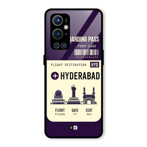 Hyderabad Boarding Pass Glass Back Case for OnePlus 9 Pro