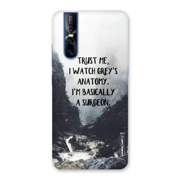 I Am A Surgeon Back Case for Vivo V15 Pro