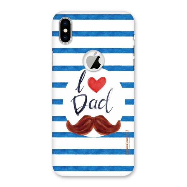 I Love Dad Back Case for iPhone XS Logo Cut