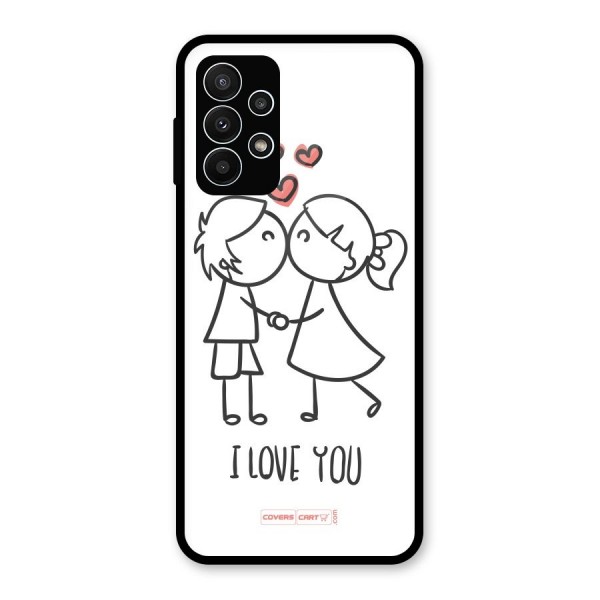 I Love You Glass Back Case for Galaxy A23