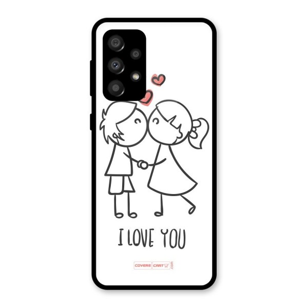 I Love You Glass Back Case for Galaxy A32