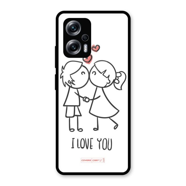 I Love You Glass Back Case for Redmi K50i