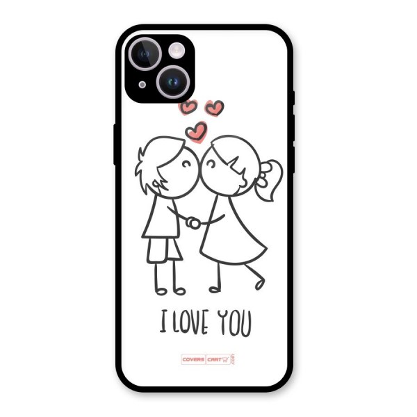 I Love You Glass Back Case for iPhone 14 Plus