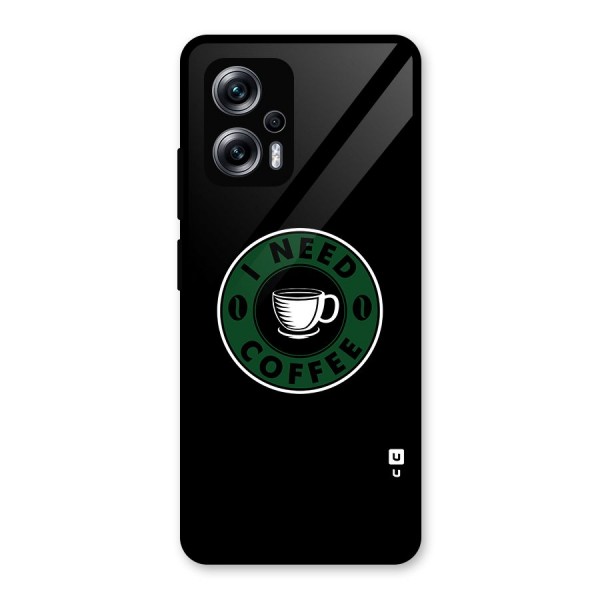 I Need Coffee Classic Glass Back Case for Redmi K50i