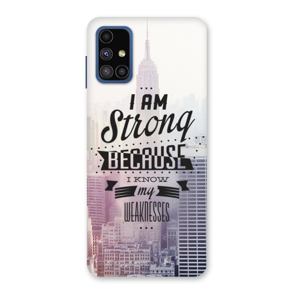 I am Strong Back Case for Galaxy M51