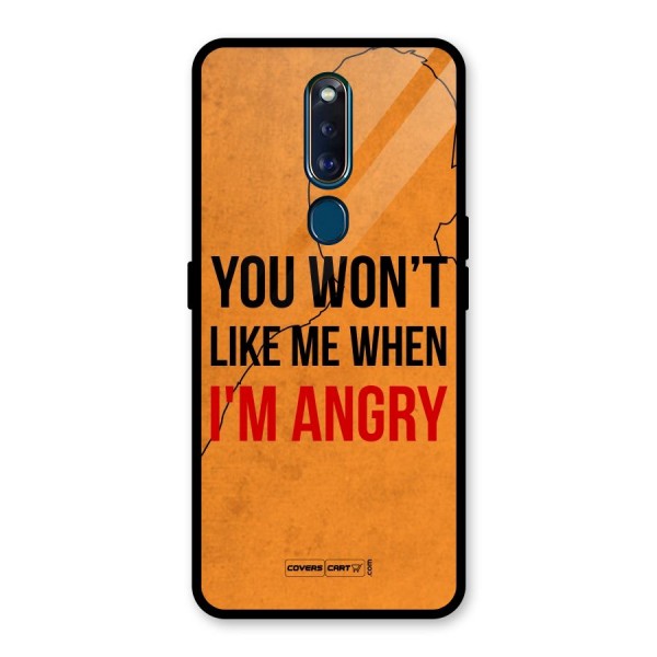 I m Angry Glass Back Case for Oppo F11 Pro