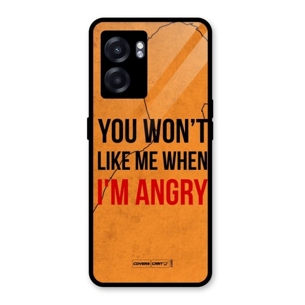 I m Angry Glass Back Case for Oppo K10 (5G)