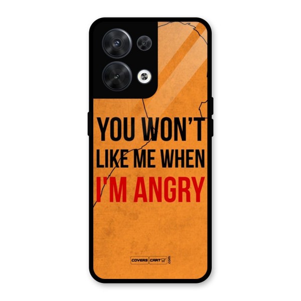 I m Angry Glass Back Case for Oppo Reno8 5G