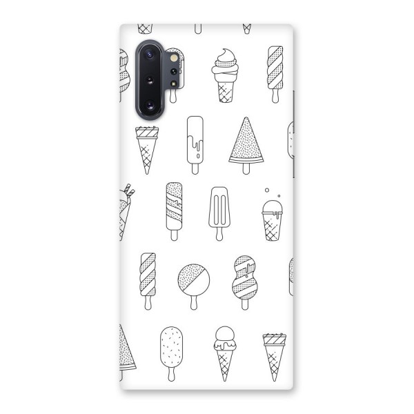 Ice Cream Lines Back Case for Galaxy Note 10 Plus