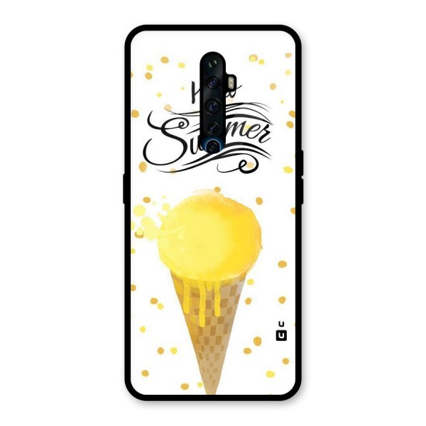 Ice Cream Summer Glass Back Case for Oppo Reno2 Z