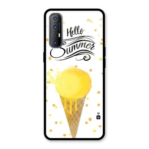 Ice Cream Summer Glass Back Case for Oppo Reno3 Pro