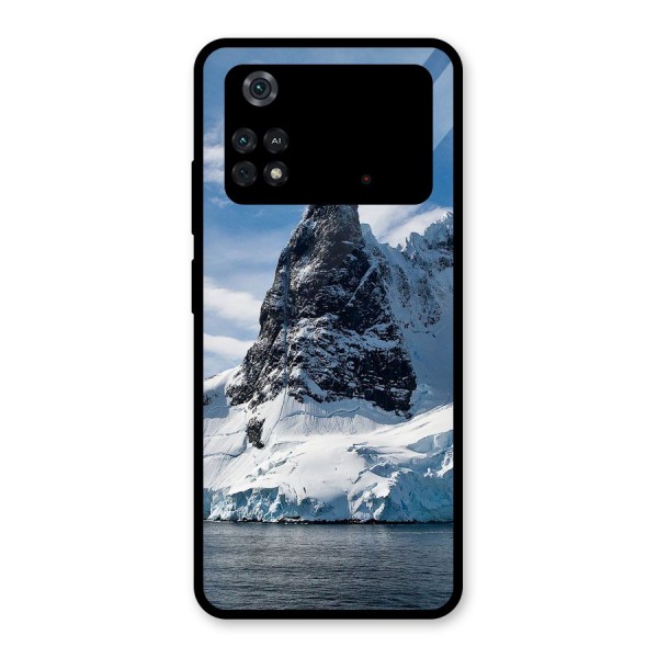 Ice Mountains Glass Back Case for Poco M4 Pro 4G