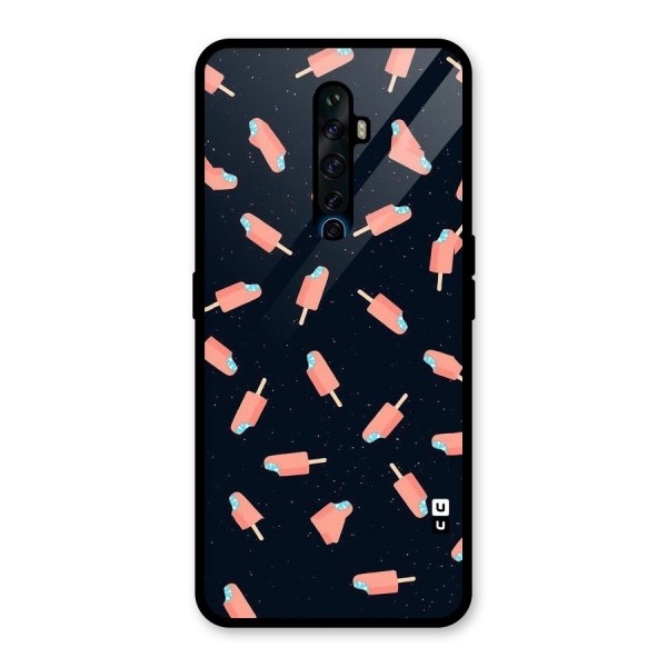 Icy Pattern Glass Back Case for Oppo Reno2 Z