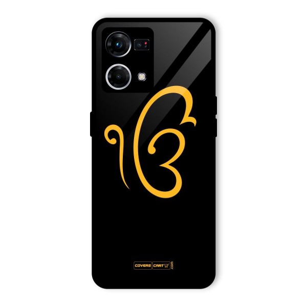 Ik Onkar Glass Back Case for Oppo F21 Pro 4G