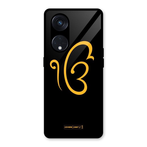 Ik Onkar Glass Back Case for Reno8 T 5G