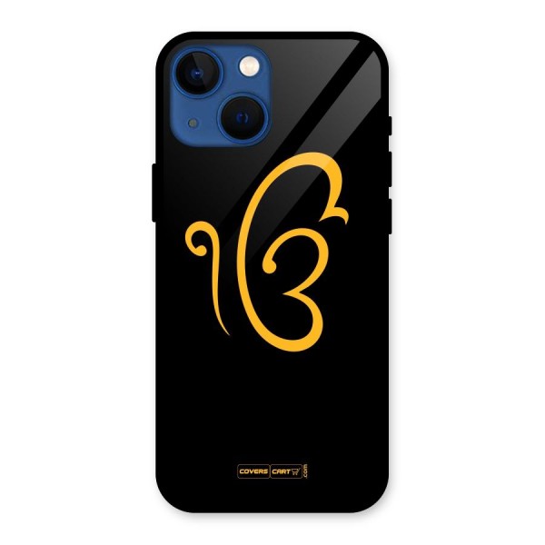 Ik Onkar Glass Back Case for iPhone 13 Mini