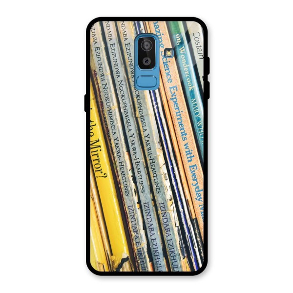 In Love with Books Glass Back Case for Galaxy J8