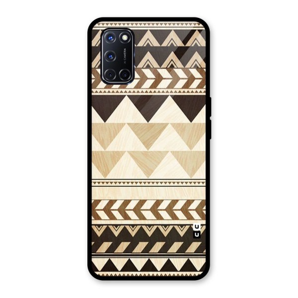 Indie Pattern Work Glass Back Case for Oppo A52