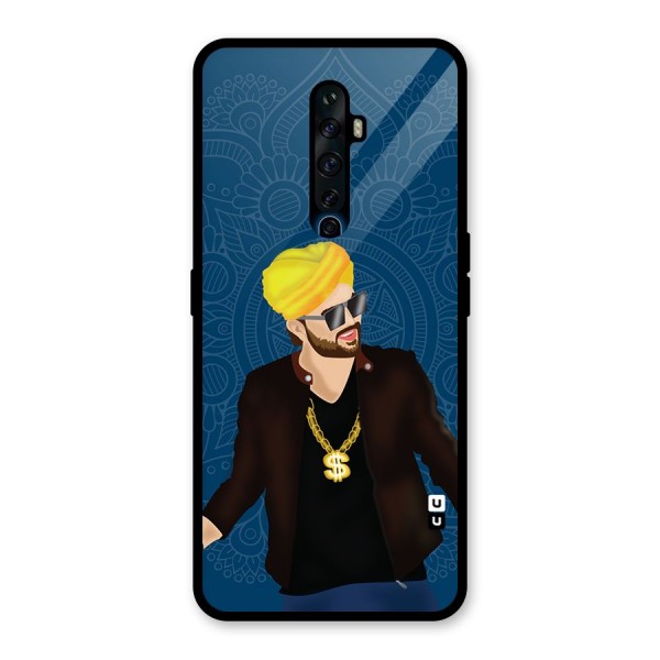 Indie Pop Illustration Glass Back Case for Oppo Reno2 Z