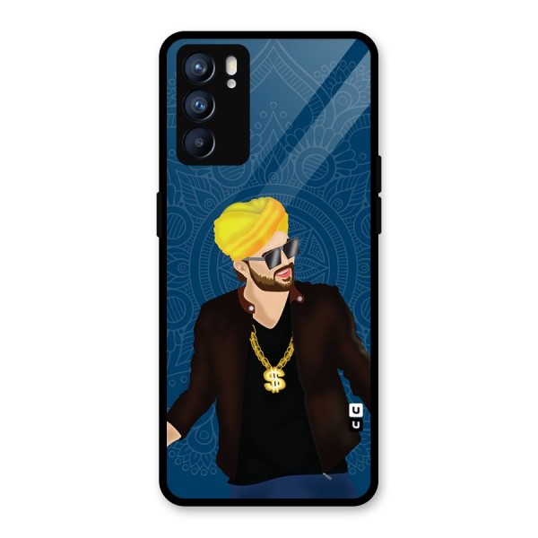 Indie Pop Illustration Glass Back Case for Oppo Reno6 5G