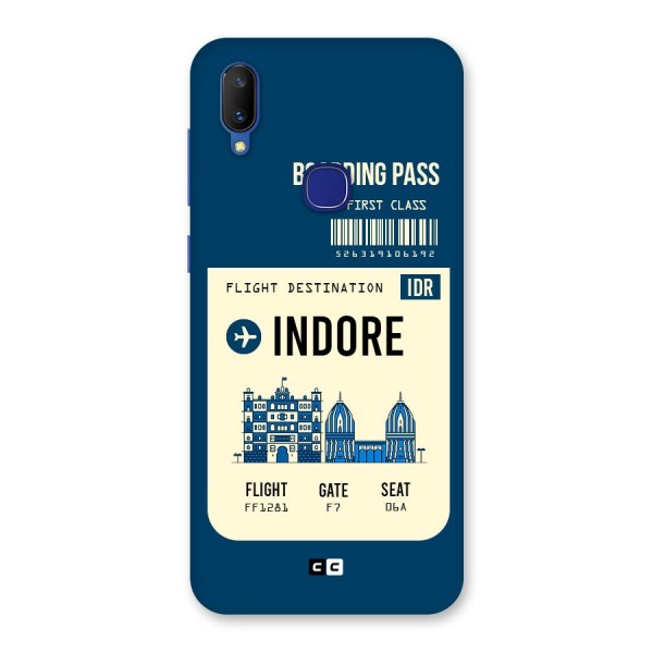 Indore Boarding Pass Back Case for Vivo V11