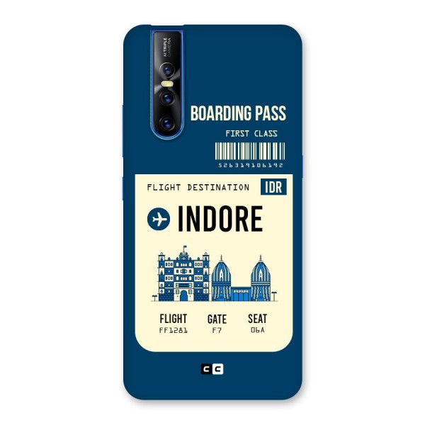 Indore Boarding Pass Back Case for Vivo V15 Pro