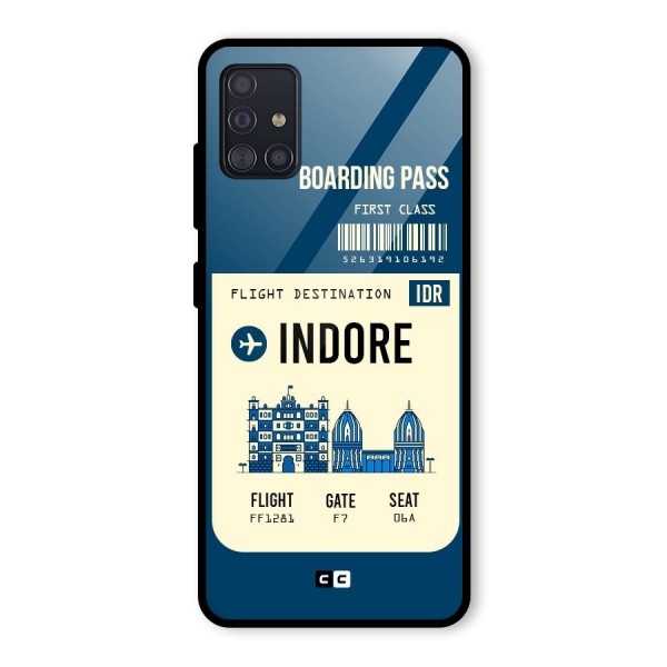 Indore Boarding Pass Glass Back Case for Galaxy A51