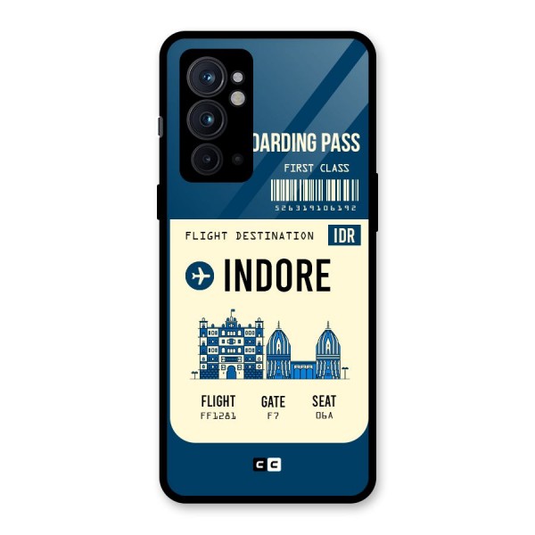 Indore Boarding Pass Glass Back Case for OnePlus 9RT 5G