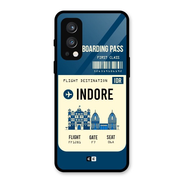 Indore Boarding Pass Glass Back Case for OnePlus Nord 2 5G