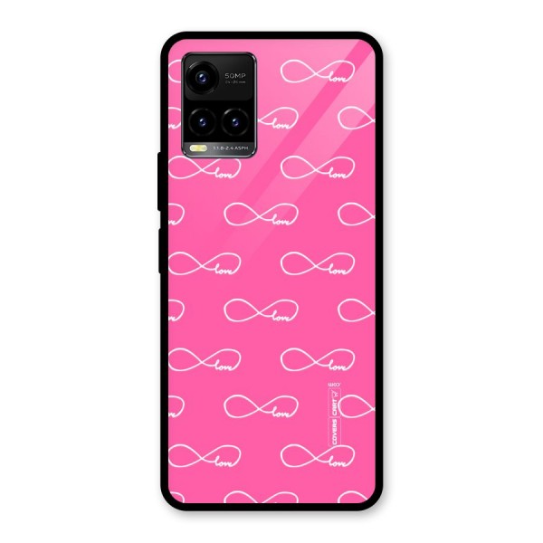 Infinity Love Glass Back Case for Vivo Y21 2021