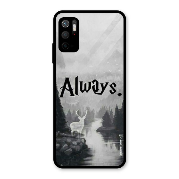 Invisible Deer Glass Back Case for Poco M3 Pro 5G