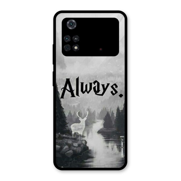 Invisible Deer Glass Back Case for Poco M4 Pro 4G