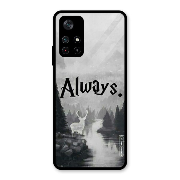 Invisible Deer Glass Back Case for Poco M4 Pro 5G