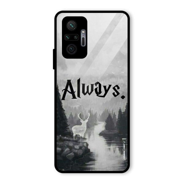 Invisible Deer Glass Back Case for Redmi Note 10 Pro