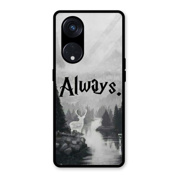 Invisible Deer Glass Back Case for Reno8 T 5G