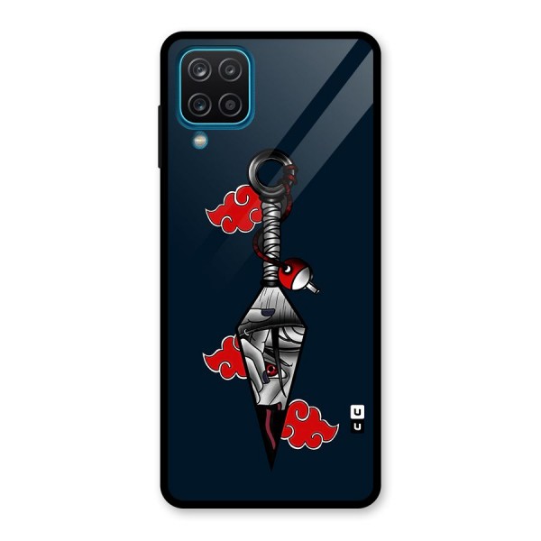 Itachi Kunai Naruto Glass Back Case for Galaxy A12