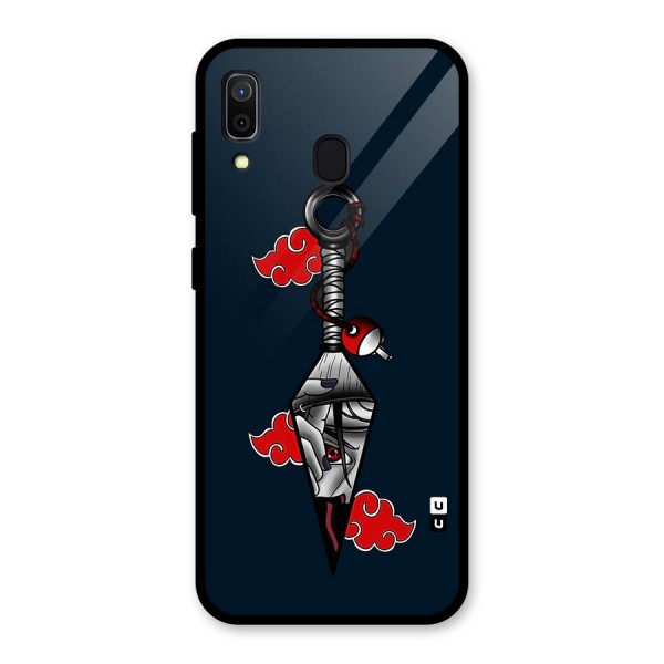 Itachi Kunai Naruto Glass Back Case for Galaxy A30