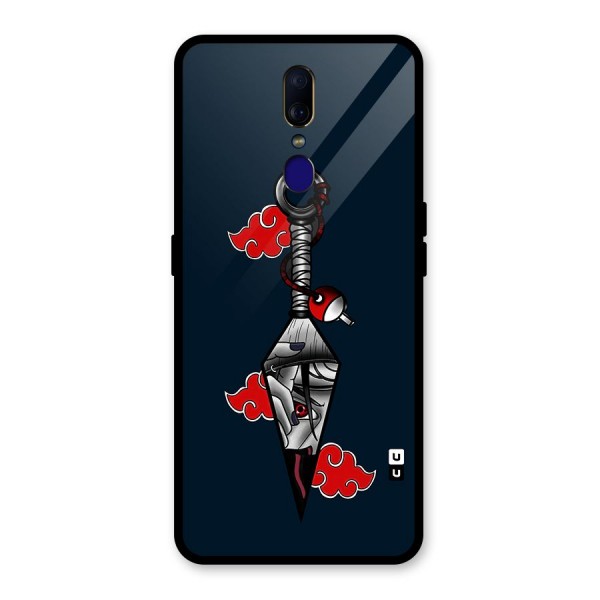 Itachi Kunai Naruto Glass Back Case for Oppo F11