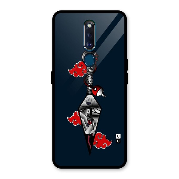 Itachi Kunai Naruto Glass Back Case for Oppo F11 Pro