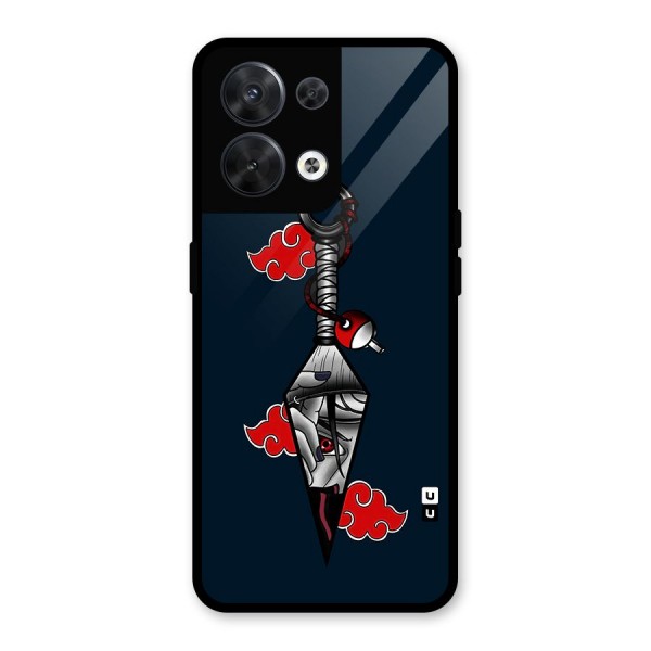 Itachi Kunai Naruto Glass Back Case for Oppo Reno8 5G