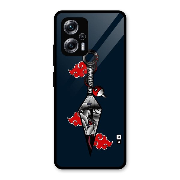 Itachi Kunai Naruto Glass Back Case for Redmi K50i