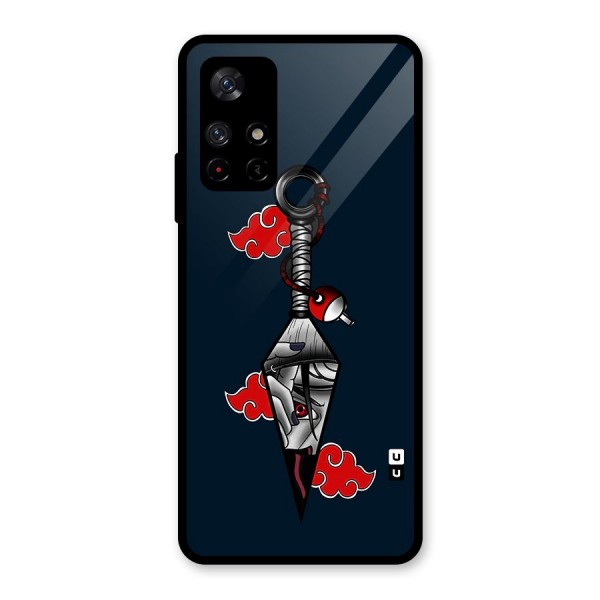 Itachi Kunai Naruto Glass Back Case for Redmi Note 11T 5G