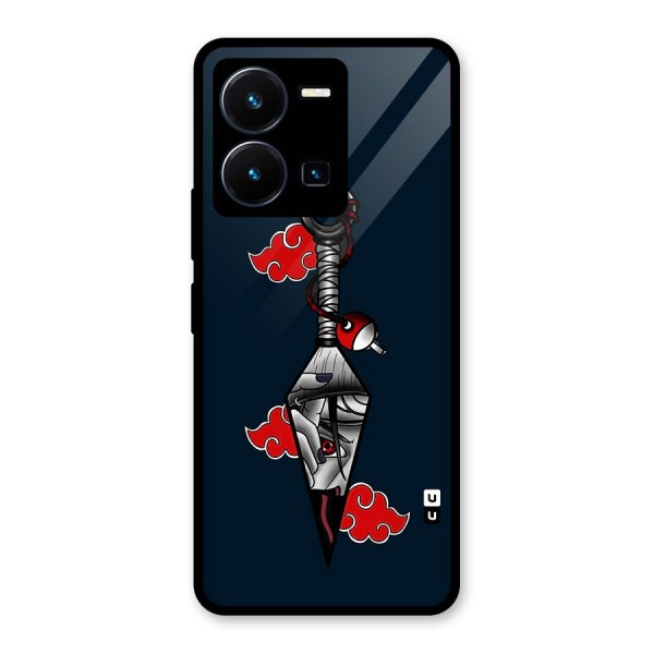 Itachi Kunai Naruto Glass Back Case for Vivo Y35