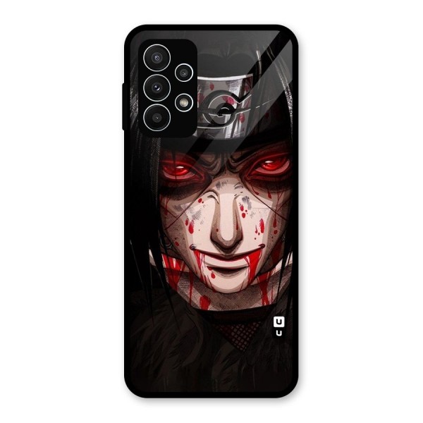 Itachi Uchiha Red Eyes Glass Back Case for Galaxy A23