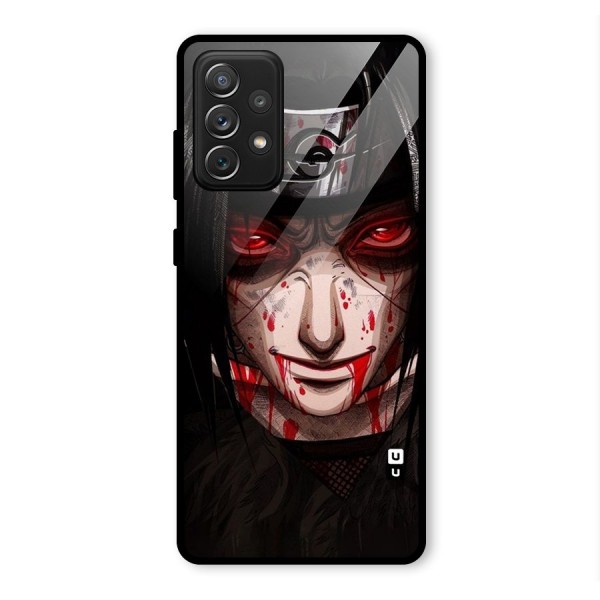 Itachi Uchiha Red Eyes Glass Back Case for Galaxy A72