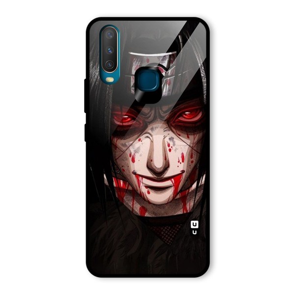 Itachi Uchiha Red Eyes Glass Back Case for Vivo Y12