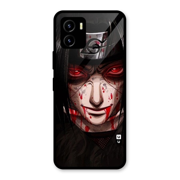 Itachi Uchiha Red Eyes Glass Back Case for Vivo Y15s