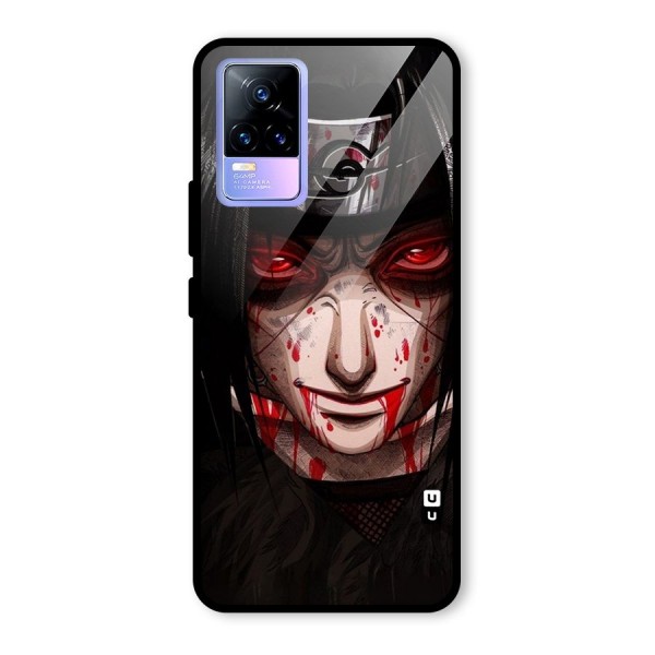 Itachi Uchiha Red Eyes Glass Back Case for Vivo Y73