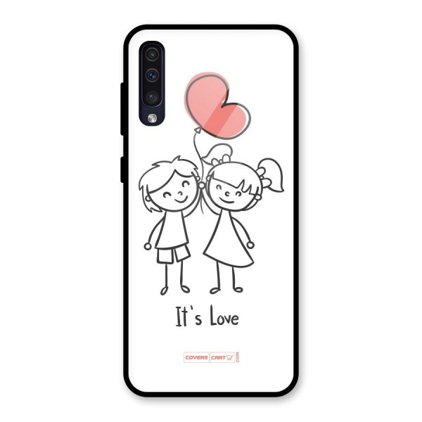 Its Love Glass Back Case for Galaxy A50s